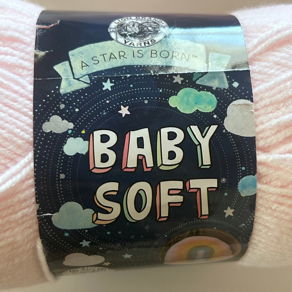 Lion Brand Baby Soft Color Petal Lot of 1+ 60% Acrylic 40% Nylon - Picture 2 of 5